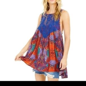 Free People Multicolor Sleeveless Tunic